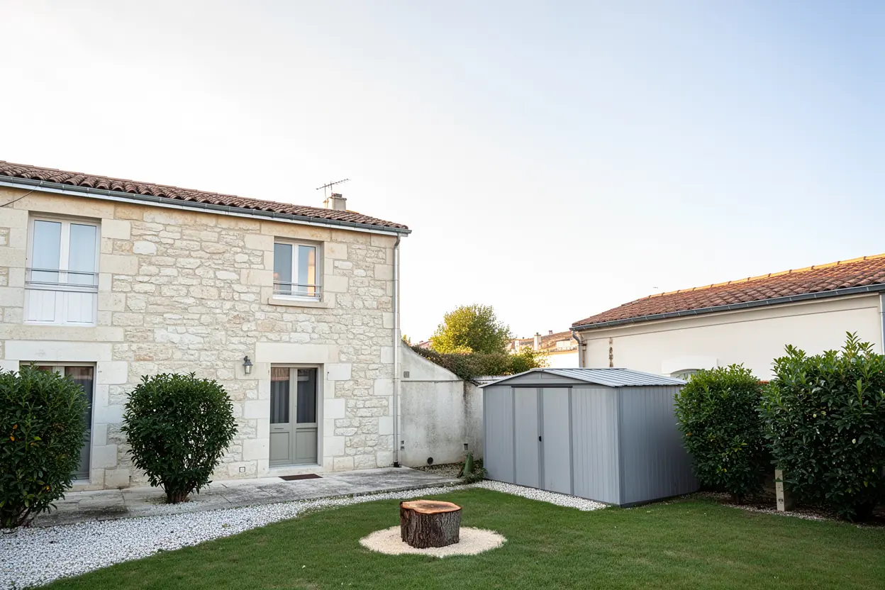 Jardin sécurisé après abattage à La Rochelle