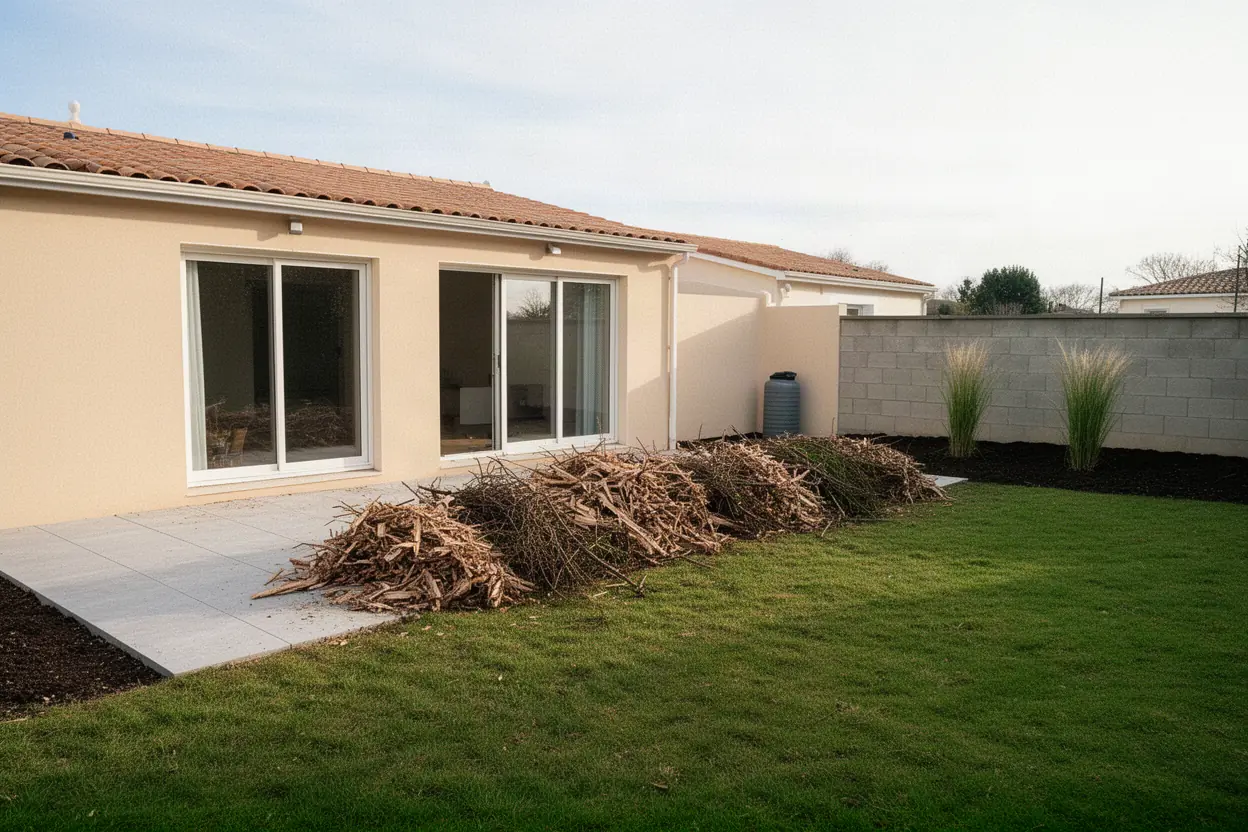 Résidus de taille au sol à Nieul-sur-Mer